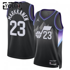 Maillot Enfant Utah Jazz Lauri Markkanen 2025-26 Jordan Statement Edition Noir Swingman